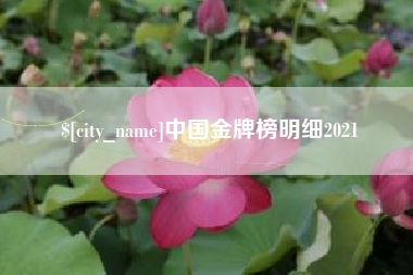 安宁中国金牌榜明细2021