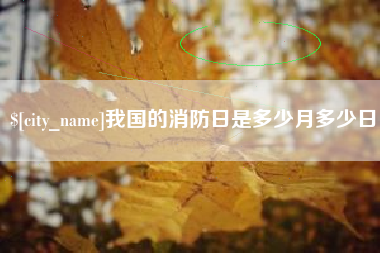 安宁我国的消防日是多少月多少日