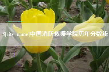 安宁中国消防救援学院历年分数线