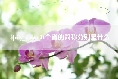 安宁34个省的简称分别是什么