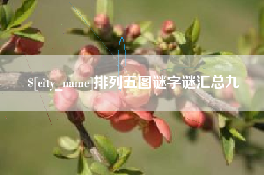 安宁排列五图谜字谜汇总九