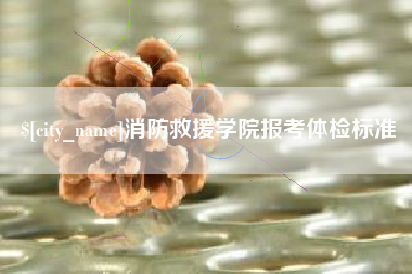 安宁消防救援学院报考体检标准