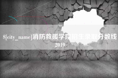 安宁消防救援学院招生录取分数线2019