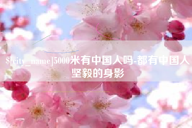安宁5000米有中国人吗-都有中国人坚毅的身影