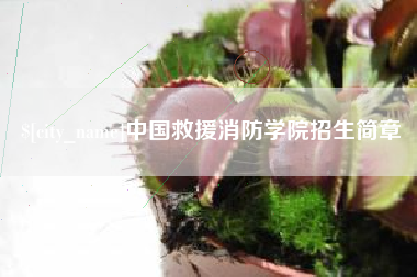安宁中国救援消防学院招生简章