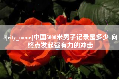 安宁中国5000米男子记录是多少-向终点发起强有力的冲击