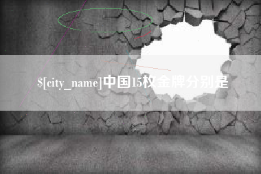 安宁中国15枚金牌分别是