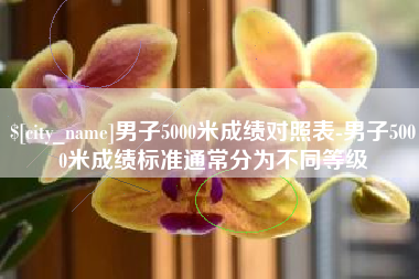 安宁男子5000米成绩对照表-男子5000米成绩标准通常分为不同等级