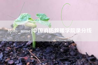安宁中国消防救援学院录分线