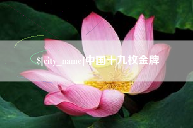 安宁中国十九枚金牌