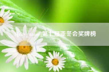 安宁第七届亚冬会奖牌榜