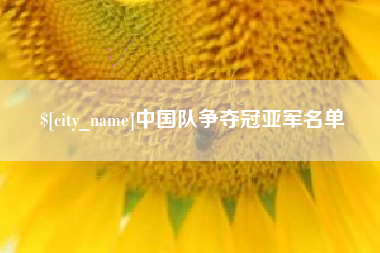安宁中国队争夺冠亚军名单