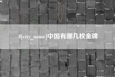 安宁中国有哪几枚金牌