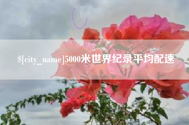 安宁5000米世界纪录平均配速