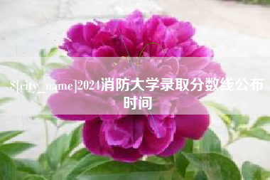 安宁2024消防大学录取分数线公布时间