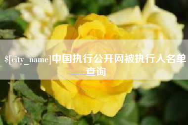 安宁中国执行公开网被执行人名单查询