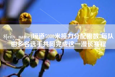 安宁短道5000米接力分配圈数-每队由多名选手共同完成这一漫长赛程