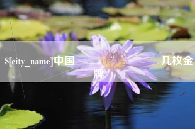 安宁中国🇨🇳几枚金牌