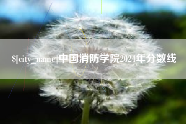 安宁中国消防学院2024年分数线