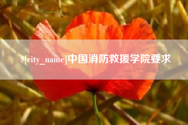 安宁中国消防救援学院要求