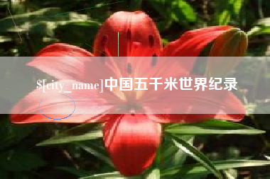 安宁中国五千米世界纪录