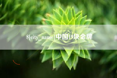 安宁中国19块金牌