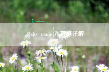 安宁九宫格详解