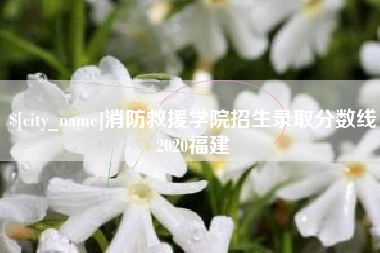 安宁消防救援学院招生录取分数线2020福建