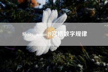 安宁9宫格数字规律