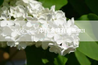 安宁中国金牌有哪些2021