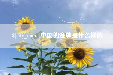 安宁中国的金牌是什么样的