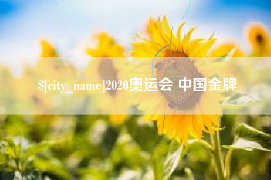 安宁2020奥运会 中国金牌